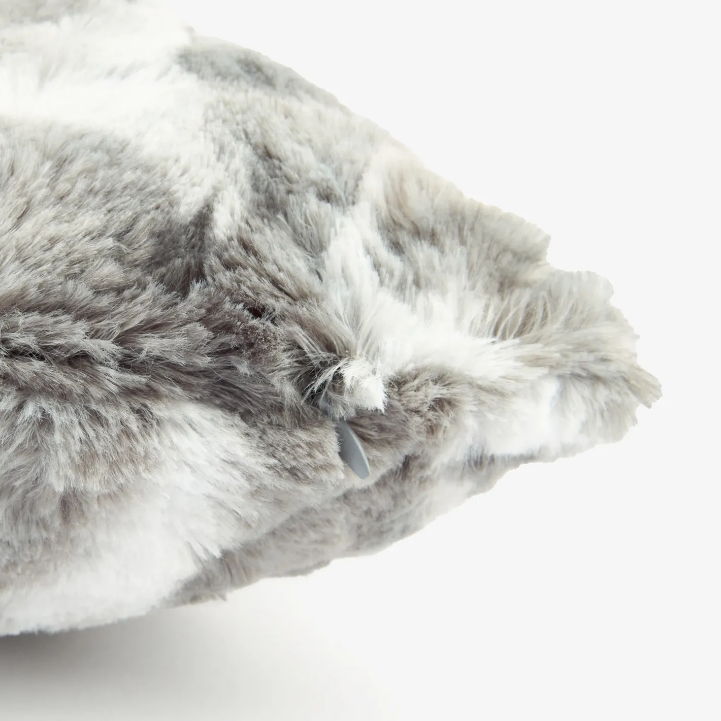 Funda de cojín de pelo gris 45x45cm^Casa Viva Outlet