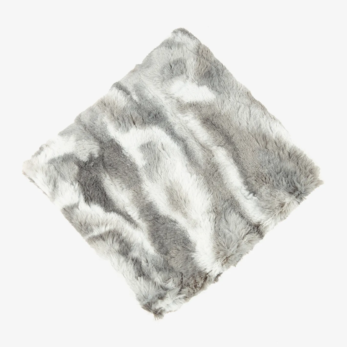 Funda de cojín de pelo gris 45x45cm^Casa Viva Outlet