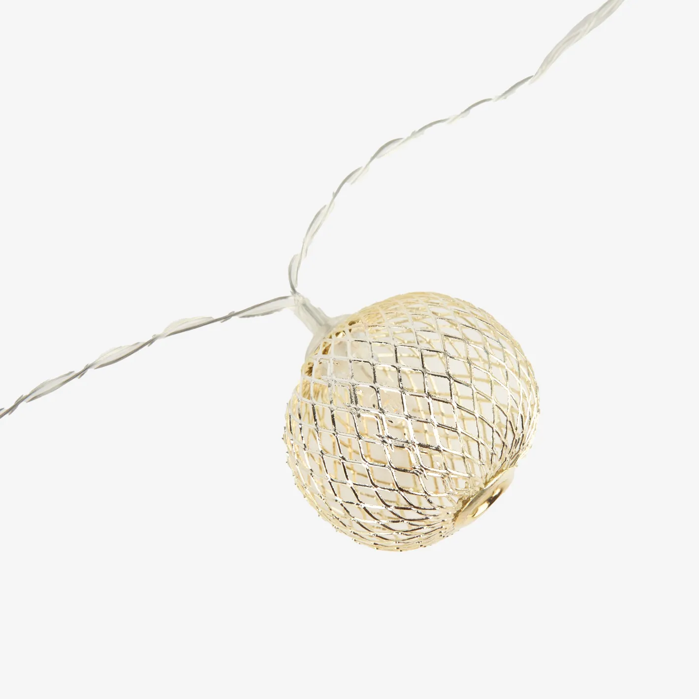 Guirnalda de luces con 10 bolas LED plateadas^Casa Viva Clearance