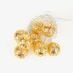 Guirnalda de luces doradas interior 10 LEDs luz cálida 1,3m^Casa Viva Discount