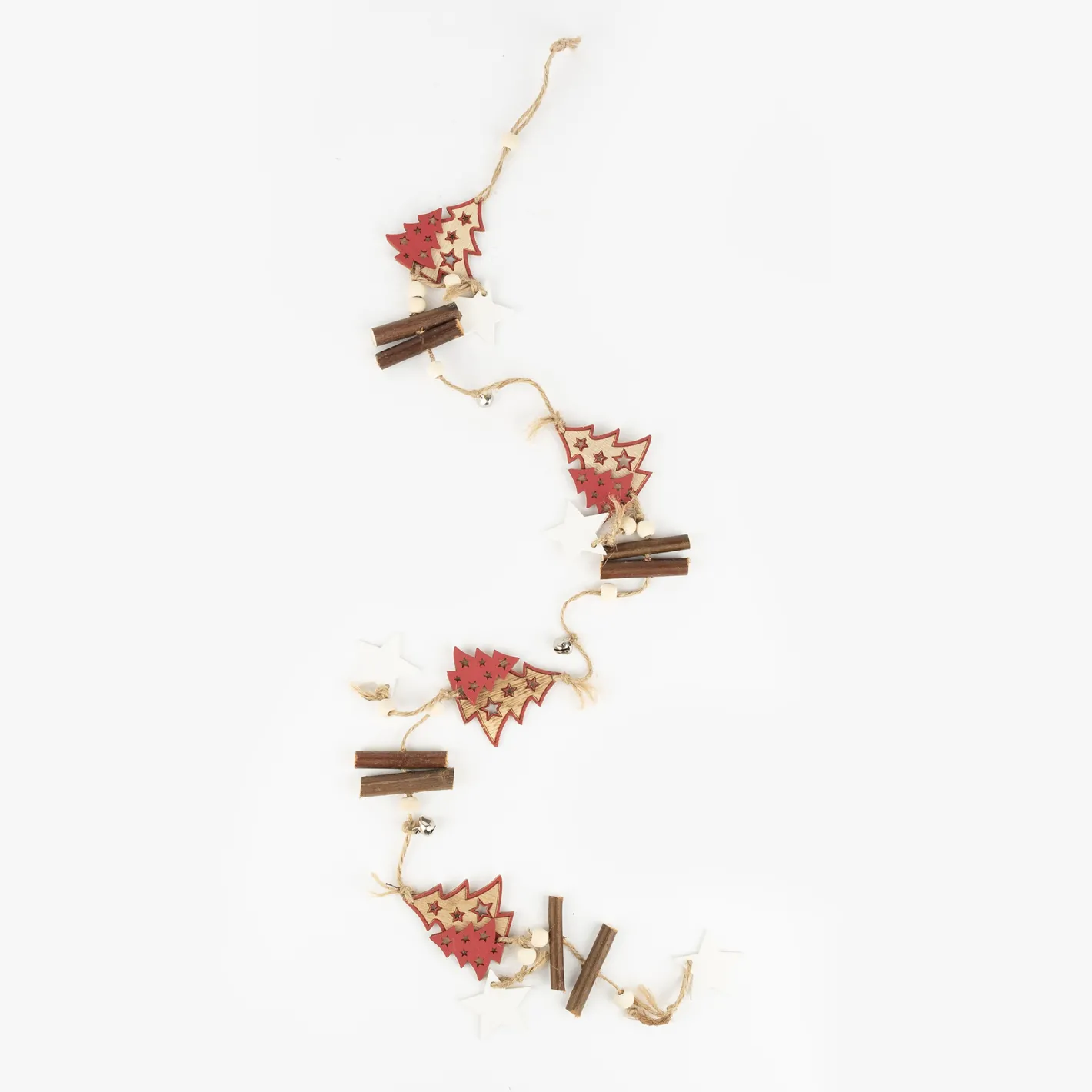 Guirnalda de madera Árboles navidad 105cm^Casa Viva New