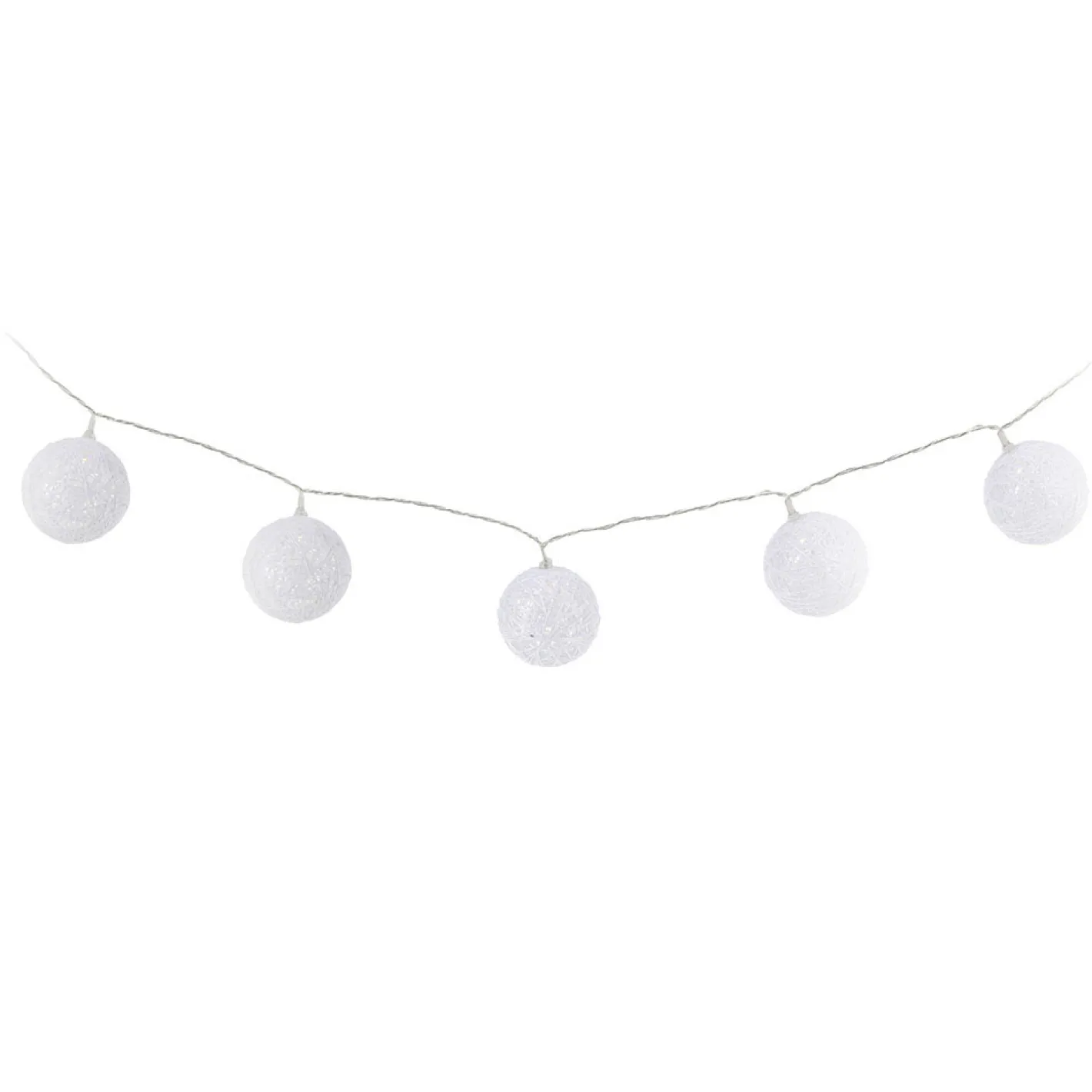 Guirnalda LED de 10 bolas con bateria 165cm^Casa Viva New