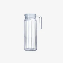 Jarra de agua de cristal con tapa Quadro 1,1L^Casa Viva Best