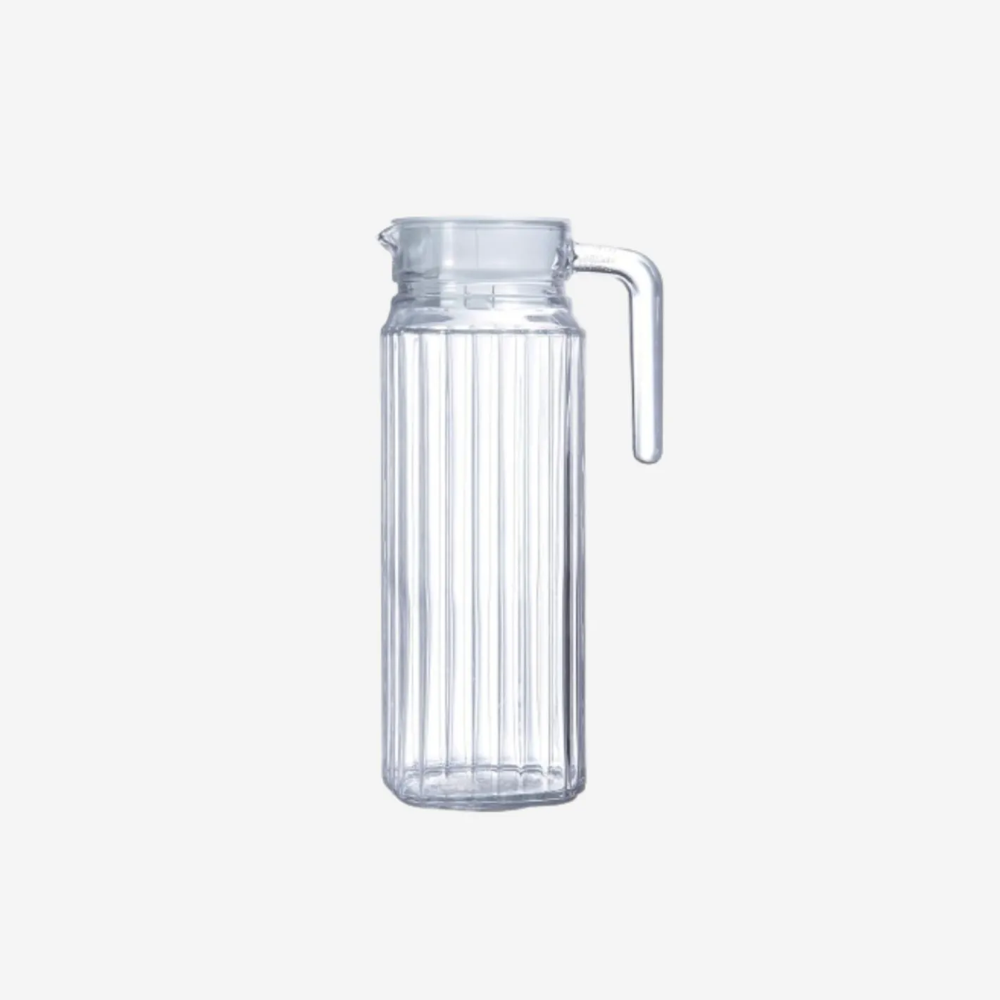 Jarra de agua de cristal con tapa Quadro 1,1L^Casa Viva Best