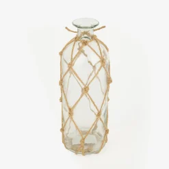 Jarrón de cristal con cuerda Rustic Ø9x28cm^Casa Viva Hot
