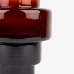 Jarrón de cristal ámbar Ø12x24cm^Casa Viva Outlet