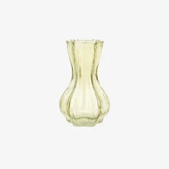 Jarrón de cristal verde Dalmar Ø9x15cm^Casa Viva Outlet