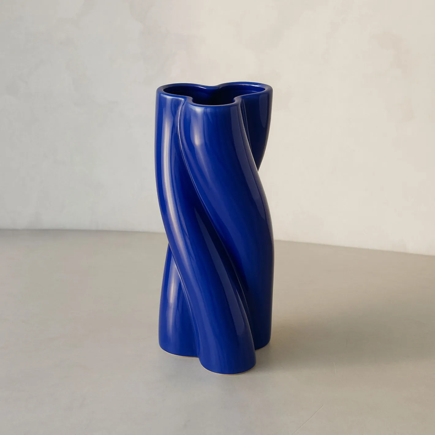 Jarrón de dolomita azul Narel 19cm^Casa Viva Online