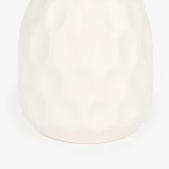 Jarrón de gres blanco Simón Ø9x10cm^Casa Viva Best