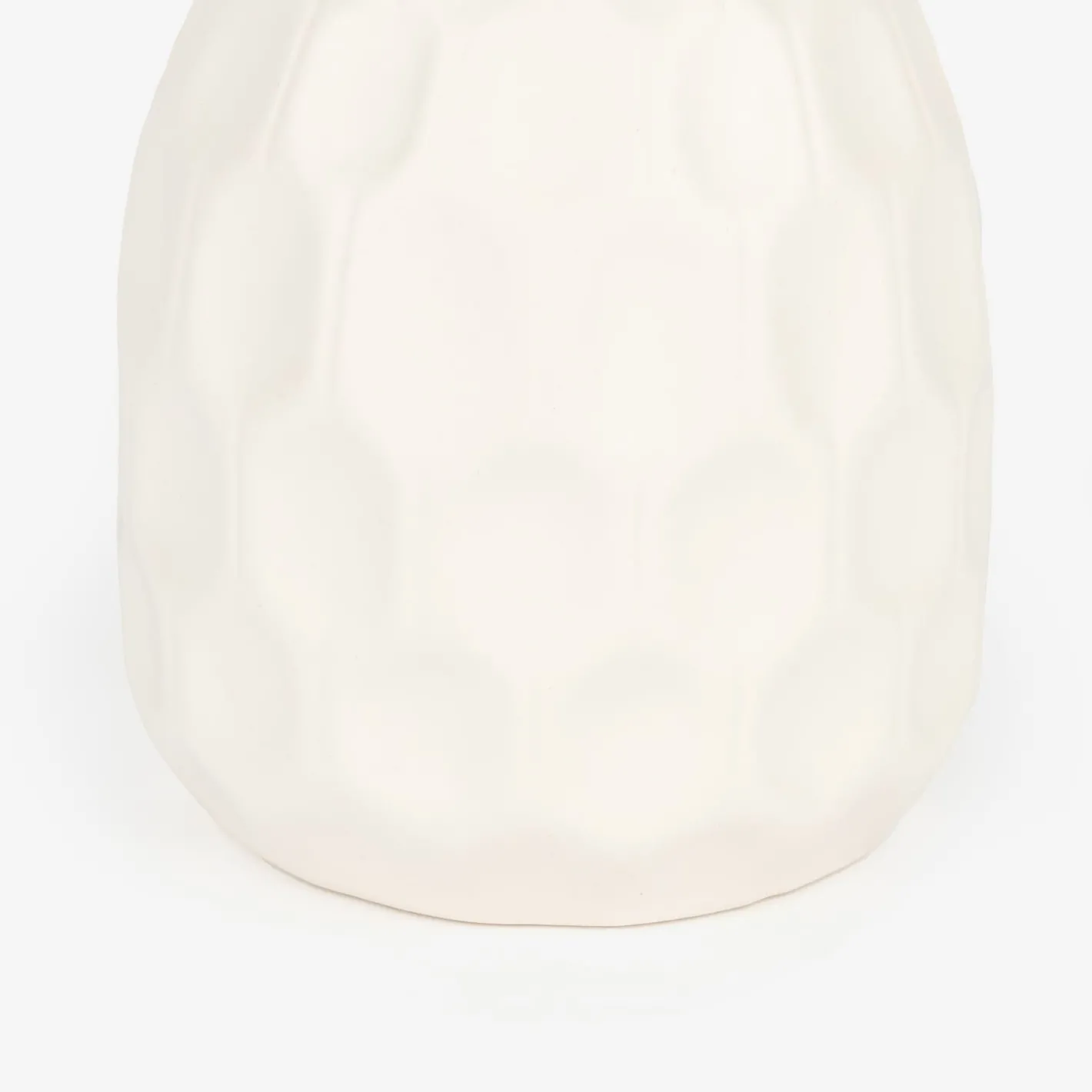 Jarrón de gres blanco Simón Ø9x10cm^Casa Viva Best