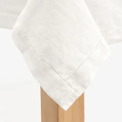 Mantel de algodón blanco Vainica 140x140cm^Casa Viva Best