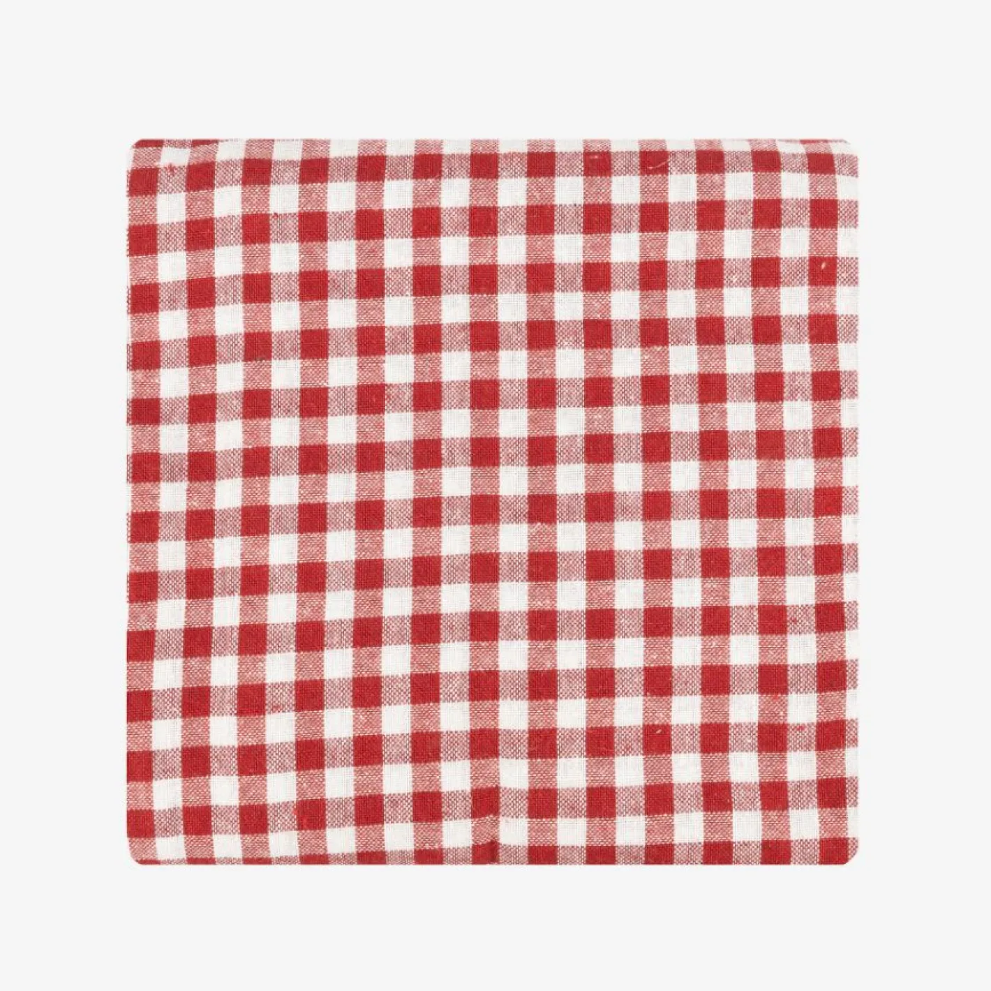 Mantel de algodón rojo Vichy 150x200cm^Casa Viva Clearance