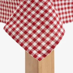 Mantel de algodón rojo Vichy 150x200cm^Casa Viva Clearance