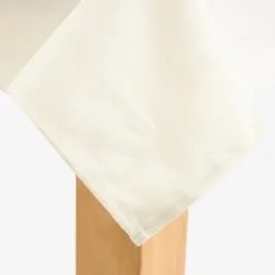 Mantel de algodón y poliéster beige Faura 140x250cm^Casa Viva Discount