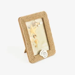 Marco de fotos de madera MDF y cuerda Concha 10x15cm^Casa Viva Outlet