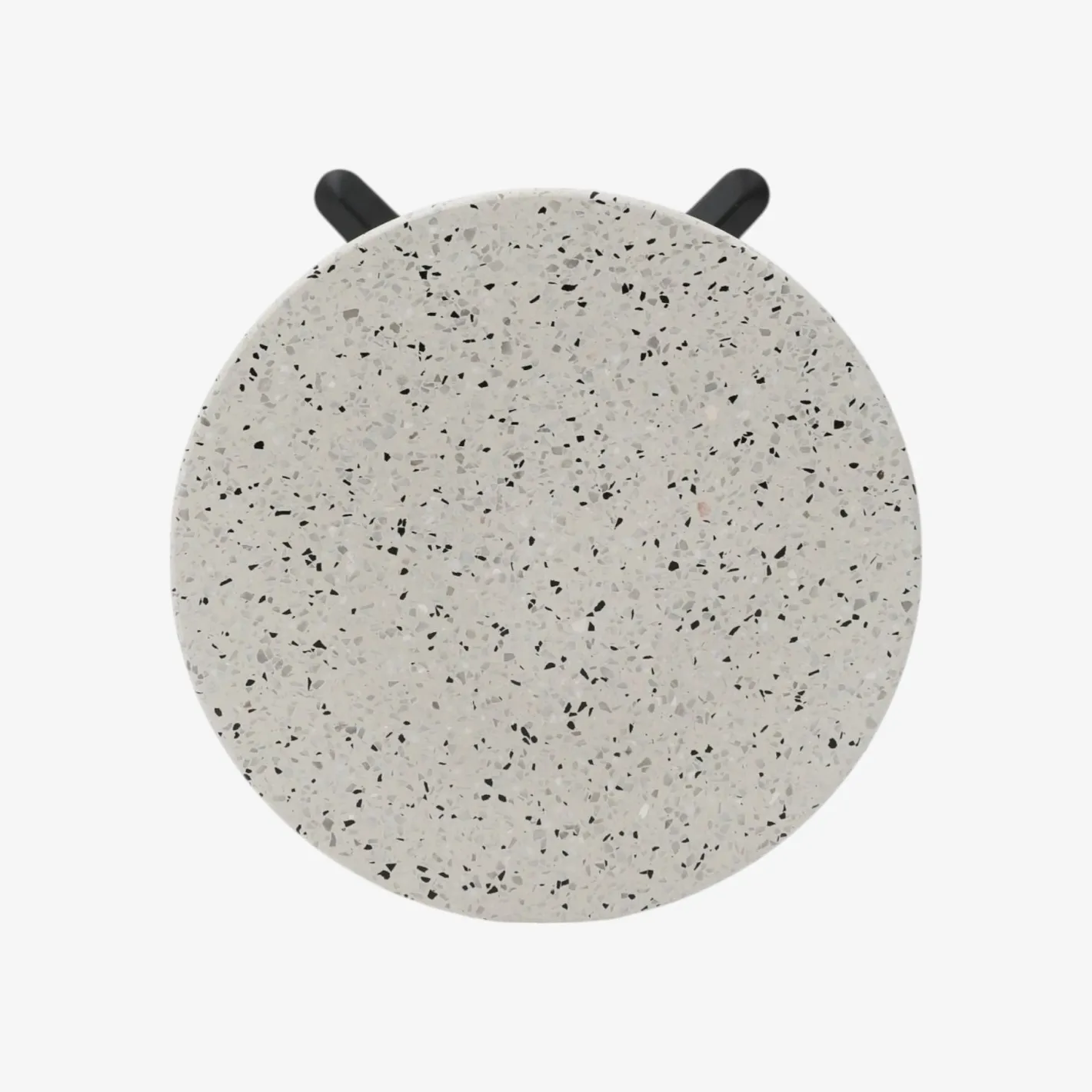 Mesa auxiliar de jardín de piedra blanca Nilo Ø60x72cm^Casa Viva Sale