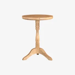 Mesa auxiliar de madera de mango Bogotá Ø50x70cm^Casa Viva Best