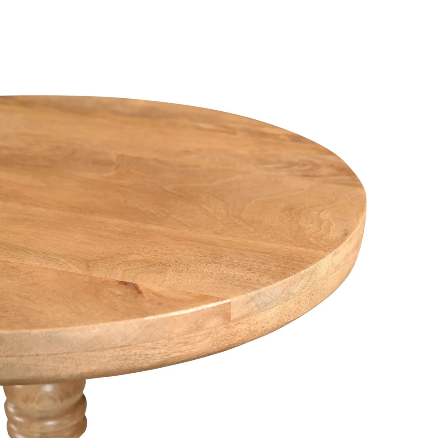 Mesa auxiliar de madera de mango Bogotá Ø50x70cm^Casa Viva Best