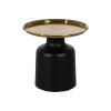 Mesa auxiliar de metal negra y dorada Ø50x47,50cm^Casa Viva Discount