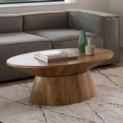 Mesa de centro de madera de mango Sidney 120x68x41cm Clau&Chloe^Casa Viva Best