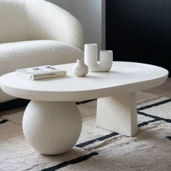 Mesa de centro de madera de mango Beca 107x71x38cm Clau&Chloe^Casa Viva Best