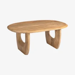 Mesa de centro de madera de mango Aero 120x70x48cm Clau&Chloe^Casa Viva Sale