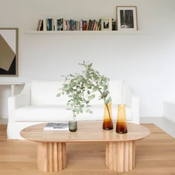 Mesa de centro de madera de acacia Mumbai 120x63x35cm Clau&Chloe^Casa Viva