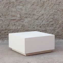 Mesa de centro de microcemento Kurli 80x80x40 Clau&Chloe^Casa Viva Online