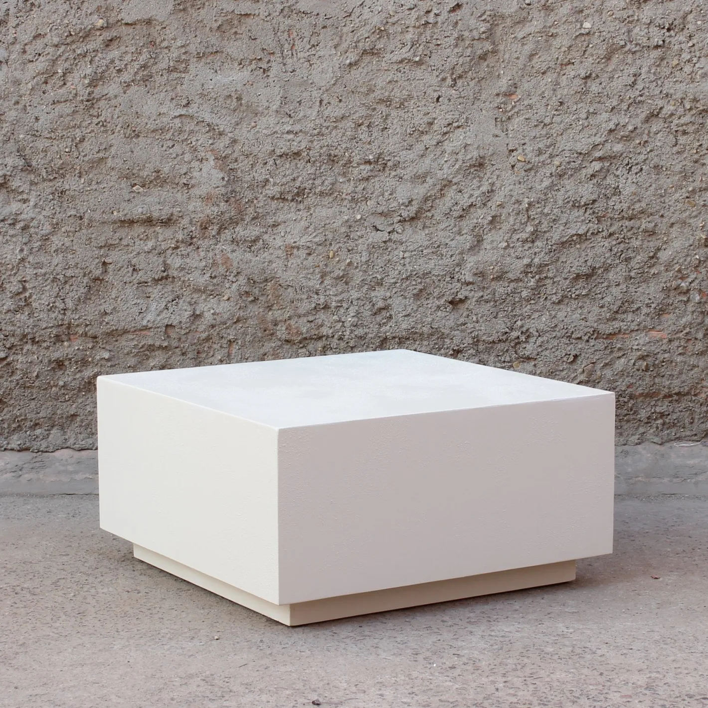 Mesa de centro de microcemento Kurli 80x80x40 Clau&Chloe^Casa Viva Online