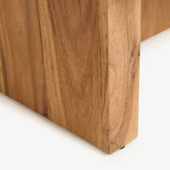 Mesa de centro de microcemento y madera de acacia Balin 105x60x30cm Clau&Chloe^Casa Viva Online