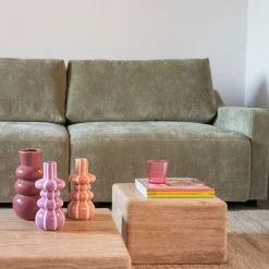 Mesa de centro de mármol Travertine 39x39x25cm Clau&Chloe^Casa Viva