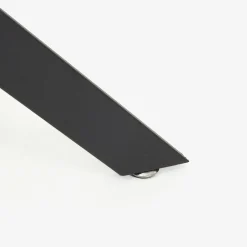 Mesa de comedor de cristal con patas de metal Fita Ø120x75cm^Casa Viva