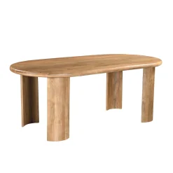 Mesa de comedor de madera de mango Amberes 200x100x76cm^Casa Viva Online