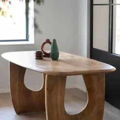 Mesa de comedor de madera de mango Aero 180x90x76cm Clau&Chloe^Casa Viva New