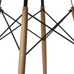 Mesa de comedor de madera blanca Leisure Ø100x75cm^Casa Viva Online