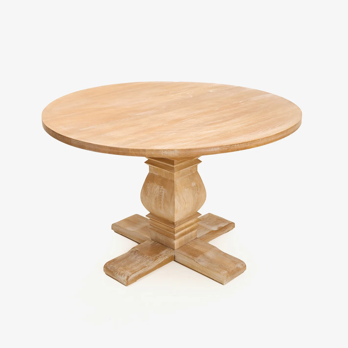 Mesa de comedor de madera de olmo Toulouse Ø120x76cm^Casa Viva Best