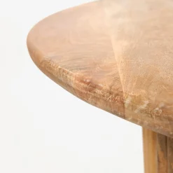 Mesa de comedor de madera de acacia Siba Ø120x77cm Clau&Chloe^Casa Viva Best