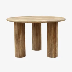 Mesa de comedor de madera de mango Singapur Ø120x76cm Clau&Chloe^Casa Viva Best