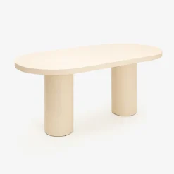 Mesa de comedor de microcemento Kurli 180x90x76cm Clau&Chloe^Casa Viva Hot