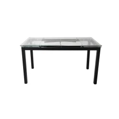 Mesa de comedor extensible de cristal Praga 200/140x80x76cm^Casa Viva Sale