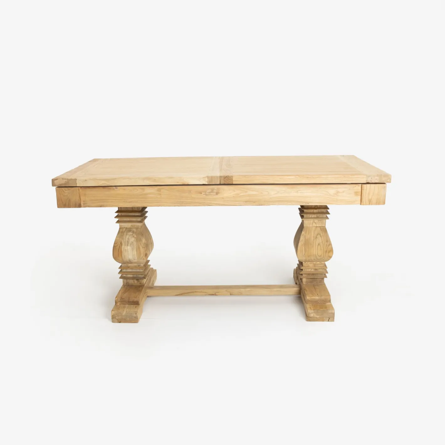 Mesa de comedor extensible de madera de olmo reciclada Toulouse 160/220x80x76cm^Casa Viva Clearance