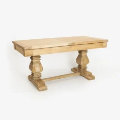 Mesa de comedor extensible de madera de olmo reciclada Toulouse 160/220x80x76cm^Casa Viva Clearance