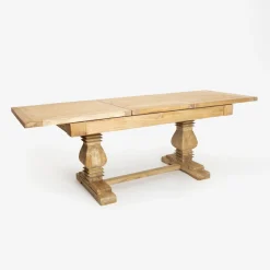 Mesa de comedor extensible de madera de olmo reciclada Toulouse 160/220x80x76cm^Casa Viva Clearance