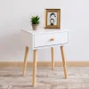 Mesita de noche de madera con 1 cajón Deva 40x30x50cm^Casa Viva Clearance