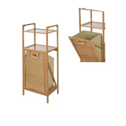 Mueble de baño de bambú 40x30x95cm^Casa Viva