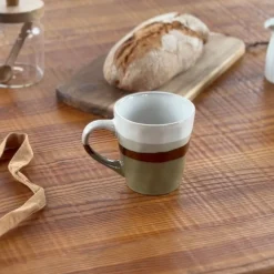 Mug de cerámica beige Sotres 41cl Ø9,5x10,2cm^Casa Viva New