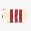 Neceser de algodón rayas rojas Niza 32x19cm^Casa Viva New
