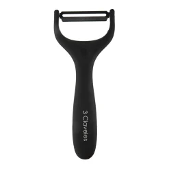 Pelador negro de acero inoxidable Soft Touch 15cm 3 Claveles^Casa Viva Hot
