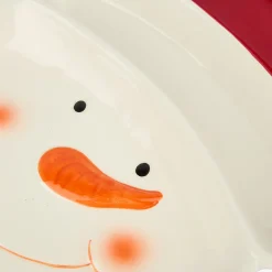 Plato de dolomita Snowman 30x23x3,5cm^Casa Viva Outlet