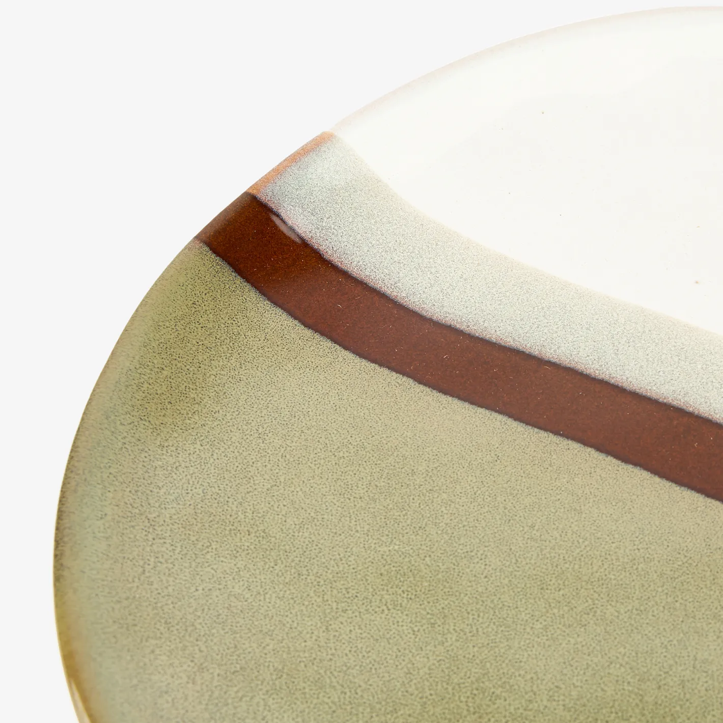 Plato de postre de cerámica caqui Sotres Ø21cm^Casa Viva Clearance